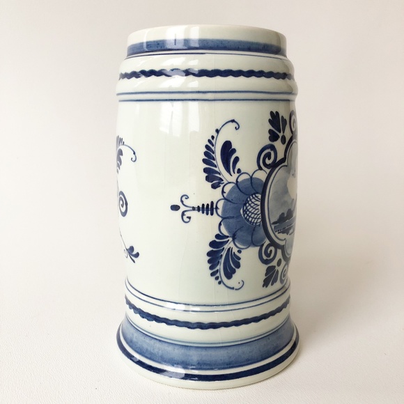 Delft Blauw Beer Stein Music Box Base WORKS! - Picture 3 of 13